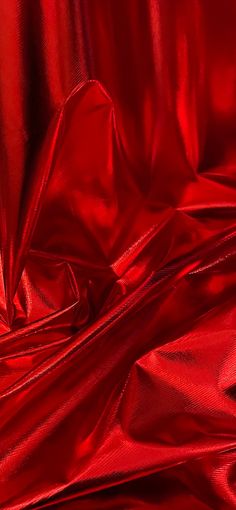 the red fabric is very soft and shiny