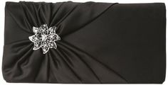 La Regale 24616 Clutch,Black,one size La Regale,http://www.amazon.com/dp/B0047Y0WSK/ref=cm_sw_r_pi_dp_yrWbsb0Q951HJW57 Clutch Black, Fashion Handbags, Diamond Earrings, Handbags, Free Shipping