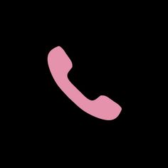 a pink phone on a black background with the letter c in it's center