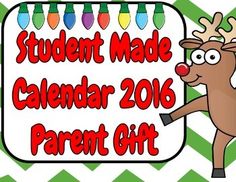 the student made calendar 2018 parent gift