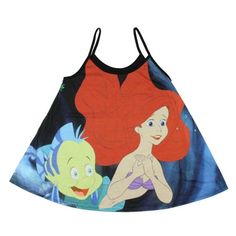 Sha-la-la-la, don't be shy. You know you want to buy this tank top! This shirt is a cami tank top from Disney's The Little Mermaid. The graphic features an Ariel and Flounder sublimation design. The top is a 95% Polyester 5% Spandex fabric blend. The shirt makes a fun gift idea. Color: Multicolor.  Gender: unisex.  Age Group: adult. Ariel And Flounder, The Little Mermaid Ariel, Disney The Little Mermaid, Little Mermaid Ariel, Don't Be Shy, Ariel The Little Mermaid, Tank Top Cami, Cami Tanks, Little Mermaid