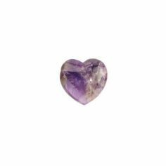 a heart shaped amethorate on a white background