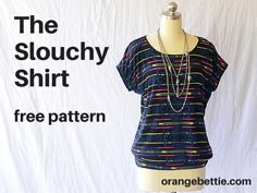 the slouchy shirt is free pattern