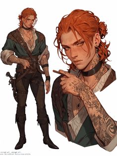 Pirate Character Art Male, Dnd Oc Male, Dnd Tattoos, Worst Hairstyles, Worst Haircuts, Rogue Character, Viking Character, Kei Visual, Wrong Turn