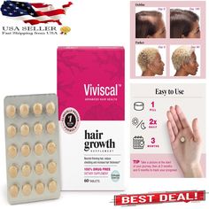 Viviscal Women's Hair Growth Supplements for Thicker, Fuller Hair, 60 Tablets Get everything you need with the convenience of fast and free shipping, local stock availability, no extra tax, and custom options that cater to your unique needs. Start shopping and enjoy the difference! At Viviscal, we understand hair. There are a whole range of factors which can impact the health of hair and existing hair growth. Statistics show that one in two women experience hair loss at some stage in their lives Minerals For Hair Growth, Hair Growth Pills, Hair Growth Women, Growth Supplements, Thicker Fuller Hair, Hair Supplements, Vitamins For Hair Growth, Hair Growth Supplement, Supplements For Women