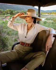 Explorer Outfit, Moda Safari, Jungle Outfit, Safari Outfit, Safari Outfits, Safari Chic, Looks Country, Adventure Outfit