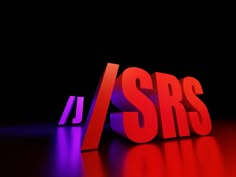 the word / srs is displayed in red and purple