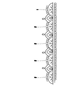 a line drawing of an ornate design