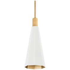 A modern update on the traditional cone-form pendant, this elevated design features a faceted shade with a unique brushed matte Verde finish or a fresh Soft White finish. The Patina Brass lining gives off a beautiful warm glow. Lamps Plus, Light Bulbs, Patina, Shades, Pendant, Design