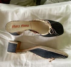 Vintage Mui Mui, Vintage Miu Miu, Thrift Style, Mui Mui, Cinderella Shoes, Vintage Thrift, Miu Miu Shoes, Vintage Heels