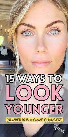 Younger Face Remedies, How To Make Your Skin Look Younger, Make Up Tricks To Look Younger, Makeup Looks That Make You Look Younger, Makeup Ideas To Look Younger, Youthful Makeup Tips, Makeup Looks To Look Younger, How To Look Youthful, How To Get Younger Looking Skin