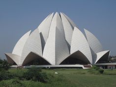 the lotus shaped building is in india