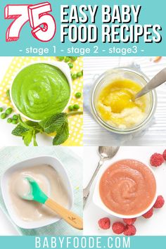 baby food that includes yogurt, cucumber and raspberry sauce