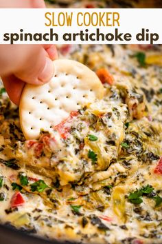 Indulge in the ultimate appetizer with our Slow Cooker Spinach Artichoke Dip, a rich and cheesy deliciousness that’s a must-have for any gathering.