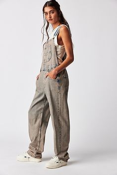 So essential and forever timeless overalls from our We The Free collection. **Fit:** Relaxed, slouchy silhouette **Features:** Bib-and-brace design, tapered legs, exaggerated bib pocket detail, rigid denim fabrication, varied distressing throughout **Why We | We The Free Ziggy Denim Overalls at Free People in Pink, Size: L Teen Jeans, Fall Fit, Jean Overalls, Overalls Women, Denim Overalls, Pocket Detail, Tapered Legs, American Style, Boho Outfits