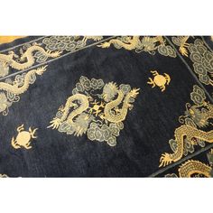 Early 20th Century Chinese Peking Dragon Carpet ( 4'8" x 5'10" - 142 x 178 cm) Chinese Dragon Jeans, Japanese Rug, Ancient Chinese Throne Room, Dragon Carpet, Chinese Palace, Chinese Art Deco Rug, Christopher Guy, Burlap Rug, Chinese Pattern