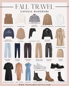 Travel Capsule Wardrobe 2023, Travel Capsule Wardrobe Fall, Fall Travel Wardrobe, Capsule Wardrobe 2023, Wardrobe Challenge, Layered Outfits, Fall Travel Outfit, Capsule Wardrobe Women, Europe Travel Outfits