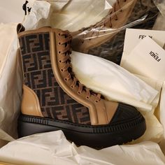 Fendi Combat Boots. Brand New Never Worn. My Legs Are To Skinny For These. Fendi Combat Boots, Fendi Boots, Black Catsuit, Fendi Shoes, Moto Boots, Catsuit, Boots Men, Combat Boots, Limited Time