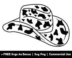 a black and white image of two hats with the words free svg as boas