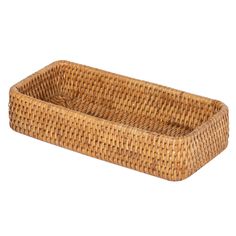 Elevate your organization with the Rattan Vanity & Bathroom Counter Top Tray. Handcrafted and handwoven by artisans from naturally and sustainably grown rattan, this elegant tray combines functionality with natural beauty. Perfect for holding perfumes, cosmetics, and other bathroom essentials, this versatile tray measures 9.75 inches long by 5 inches wide and stands 2 inches high. Add a touch of coastal charm to your bathroom or vanity with this exquisite rattan accessory. Elegant Organization: Bathroom Counter Styling, Wicker Vanity, Elegant Organization, Rattan Vanity, Office Wall Organization, Kitchen Placemats, Sunroom Furniture, Elegant Tray, Bathroom Basket Storage