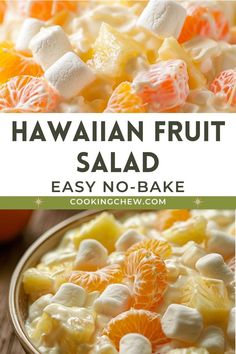 A creamy tropical fruit salad with sour cream, featuring a mix of fruits and marshmallows. Hawaii Fruit Salad, Fruit Sides For Dinner, Colombian Fruit Salad, Salad With Pineapple Recipe, Traditional Fruit Salad, Kids Fruit Salad, Thanksgiving Salads Fruit, Side Dishes With Fruit, Fruit Dish Ideas