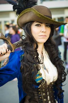 Saucy Pirate #Wondercon2013 #Cosplay Pirate Cosplay Female, Pirate Wedding, Lady Pirate, Pirate Wench, Goddess Costume