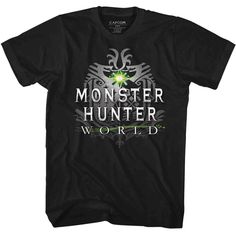 Mhw Logo T-shirt Rock Baby Clothes, World Logo, Hunter Kids, Gaming Tees, Video Game T Shirts, Monster Hunter World, Gamer T Shirt, Mega Man, Kids Logo