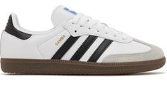 PRICES MAY VARY. 100% Authentic Originally designed to protect soccer players’ feet during winter, the adidas Samba has transcended its sports function but still maintains its aesthetic appeal. Adidas Samba Women, College Fits, Adidas Samba Og, White Core, Black Granite, Black Gums, Cloud White, Adidas Samba, Fashion Sneakers