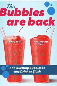 Sonic boba drink Boba Flavors, Burst Bubble, Boba Drink, The Menu