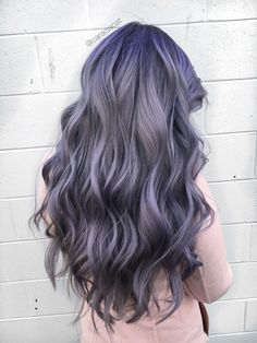 purp Honey Blond, Hair Color Unique, Grey Wig, Lace Frontal Wigs, Dyed Natural Hair, Winter Hair Color, Grey Hair Color, Hair Inspo Color