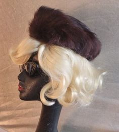 Retro Brown Hat, Retro Brown Party Hat, Woman Hats, Comfortable Bedroom Decor, Veruca Salt, Fur Hats, Lilac Blue, Comfortable Bedroom, Jackie O