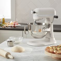 Elevate your baking game with this lift stand mixer, designed to make your kitchen tasks a breeze. Featuring 10 adjustable speeds, it caters to all your mixing needs, from whipping up fluffy meringues to kneading dough for homemade bread. The 6-quart stainless steel bowl is not only spacious but also dishwasher-safe, making cleanup a snap. With a blending bowl included, this mixer is a must-have for any home baker. Plus, it's easy to use – just plug it in and let the magic happen! Color: Matte M Kitchenaid Professional, Kneading Dough, Kitchenaid Artisan, Baking Games, Pasta Maker, Electric Mixer, Stand Mixer, Taco Tuesday, Bread Dough