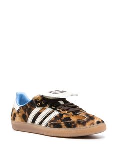 Adidas x Wales Bonner Samba Sneakers - Farfetch Adidas Leopard, Wales Bonner Samba, Samba Sneakers, Adidas X Wales Bonner, Sneakers Brown, Quoi Porter, Baskets Adidas, Wales Bonner, The Tongue