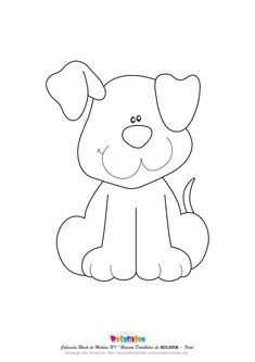 a drawing of a dog that is sitting down