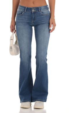 Corina Flare Jeans | LUCY IN THE SKY Cheap High Rise Flare Jeans In Medium Wash, Cheap Rigid Denim Flare Jeans, Cheap Denim Flares With Frayed Hem, Cheap Light Wash Flare Jeans For Fall, Bootcut Stretch Pants, Trendy Cheap Denim Blue Flare Jeans, Denim Yoga Pants Jeans, Affordable Casual Flare Jeans With Belt Loops, Affordable Denim Flares Casual Style