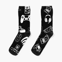 Super soft all-over printed knit socks with extra cushioning in the sole. Suitable for men and women. Perfect Gaming Design for your favorite Gamer! Gaming Design, Pattern Socks, Games To Buy, Patterned Socks, Designer Socks, Pet Bandana, Knit Socks, Socks For Sale, Crew Socks