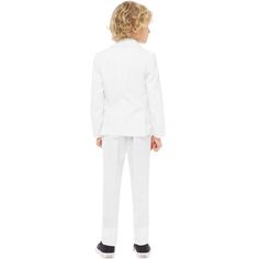 Do you dare to wear crisp white from head to toe? Great! A white suit is the ideal outfit to make a fashion statement. And don't worry about a stain or two; this OppoSuits suit is machine-washable, so you can dance the night away without any concern. Do you dare to wear crisp white from head to toe? Great! A white suit is the ideal outfit to make a fashion statement. And don't worry about a stain or two; this OppoSuits suit is machine-washable, so you can dance the night away without any concern White Cotton Sets For Workwear, White Tuxedo Suit For Spring, White Long Sleeve Tuxedo Suit, White Notch Lapel Tuxedo For Spring, White Tailored Notch Lapel Sets, Tailored White Long Sleeve Sets, Classic White Long Sleeve Suits, White Tailored Tuxedo Set, Tailored White Tuxedo Set