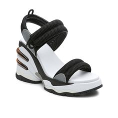 Meet the ASH Cosmos Platform Wedge Sandal. Hybrid platform sneaker sandals are perfect for any spring or summer outfit. Comfortable and stylish, these platform wedge sandals have a double cushioned sole and adjustable Velcro straps. Sneaker Sandals, Sporty Sandal, 3 Shoes, Sandal Platform, Black Wedge Sandals, Platform Sneaker, The Cosmos, Platform Wedge Sandals, Platform Wedge