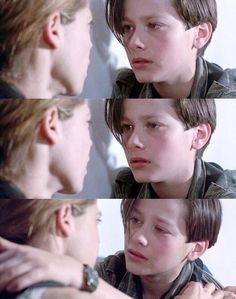 several images of a young boy with different facial expressions