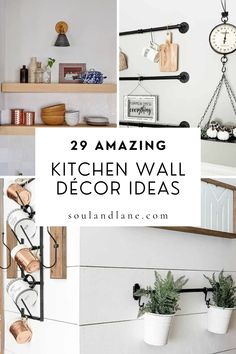 kitchen wall decor ideas that are easy to do and great for any space in the house