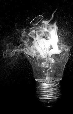 Shattered Smoking Light Bulb Beautiful Photography, Surrealism, Google Chat, Blog Post, Abstract Artwork, Photography, Art