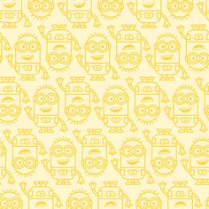 Minions Line Art Peel and Stick Wallpaper Peel and Stick Wallpaper RoomMates Decor Roll Yellow Yellow Peel And Stick Wallpaper, Roommate Decor, Minions Wallpaper, Mirror Sign, Art Yellow, Line Work, Peel Stick Wallpaper, Yellow Wallpaper, Nursery Room Decor