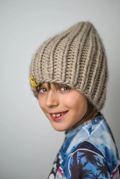 Boys Winter Hat Wool Hat Warm Wool Beanie Chunky Beanie - Etsy Poland Winter Knit Cap Bonnet, Wool Crochet Winter Hat, Winter Brimmed Knitted Bonnet, Hand Knitted Brimmed Bonnet For Winter, Knitted Beanie Cap For Cold Weather, Brimmed Beanie For Winter, One Size, Wool Beanie For Winter, One-size Wool Beanie Cap, Wool Beanie Cap