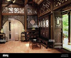 Vietnamese House, Indochina Interior, Chinese Living Room, China House, Indochine Style, Home Gym Design Garage, Asian House