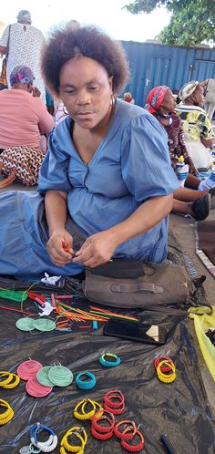 These beautiful colorful, round and light weight wire earrings are handmade by women artisans in South Africa using sustainable recycled telephone wire.Dimensions: 2.25" Wide Afro Jewelry, Africa Earrings, Oversized Earrings, African Earrings, Women Earrings, Plastic Jewelry, Wire Earrings, Women Artisans, Jewelry Business