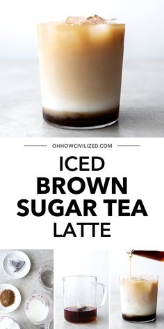 iced brown sugar tea latte recipe