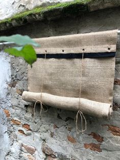 Roll up Burlap Shade Curtain Black Stripe Modern Farmhouse Shade Coffee Sack Rustic Tie up Valance Country Living Room Custom Size Blinds - Etsy Cortinas Country, Roll Up Curtains, Tie Up Valance, Tie Up Curtains, Coffee Sack, Coffee Sacks, Burlap Curtains, Country Chic Cottage, Farmhouse Windows