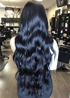 Black Hair Makeup, Hair Extensions Before And After, Black Curls, Super Hair, Makeup Hairstyles, Long Wavy Hair, Hairstyles Long, Hair Quality