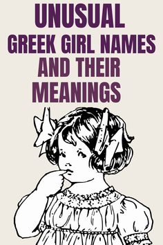 the cover of unusual greek girl names and their meanings