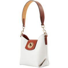 Casual Cool  This gorgeous new look features classic Italian pebble leather and a jewelry grade turnlock closure, for a one of a kind look. Monogram Pendant, Tan Cowhide, Key Hook, Black Polish, Credit Card Wallet, Dooney And Bourke, Dooney & Bourke Bags, Classic Italian, Dooney & Bourke